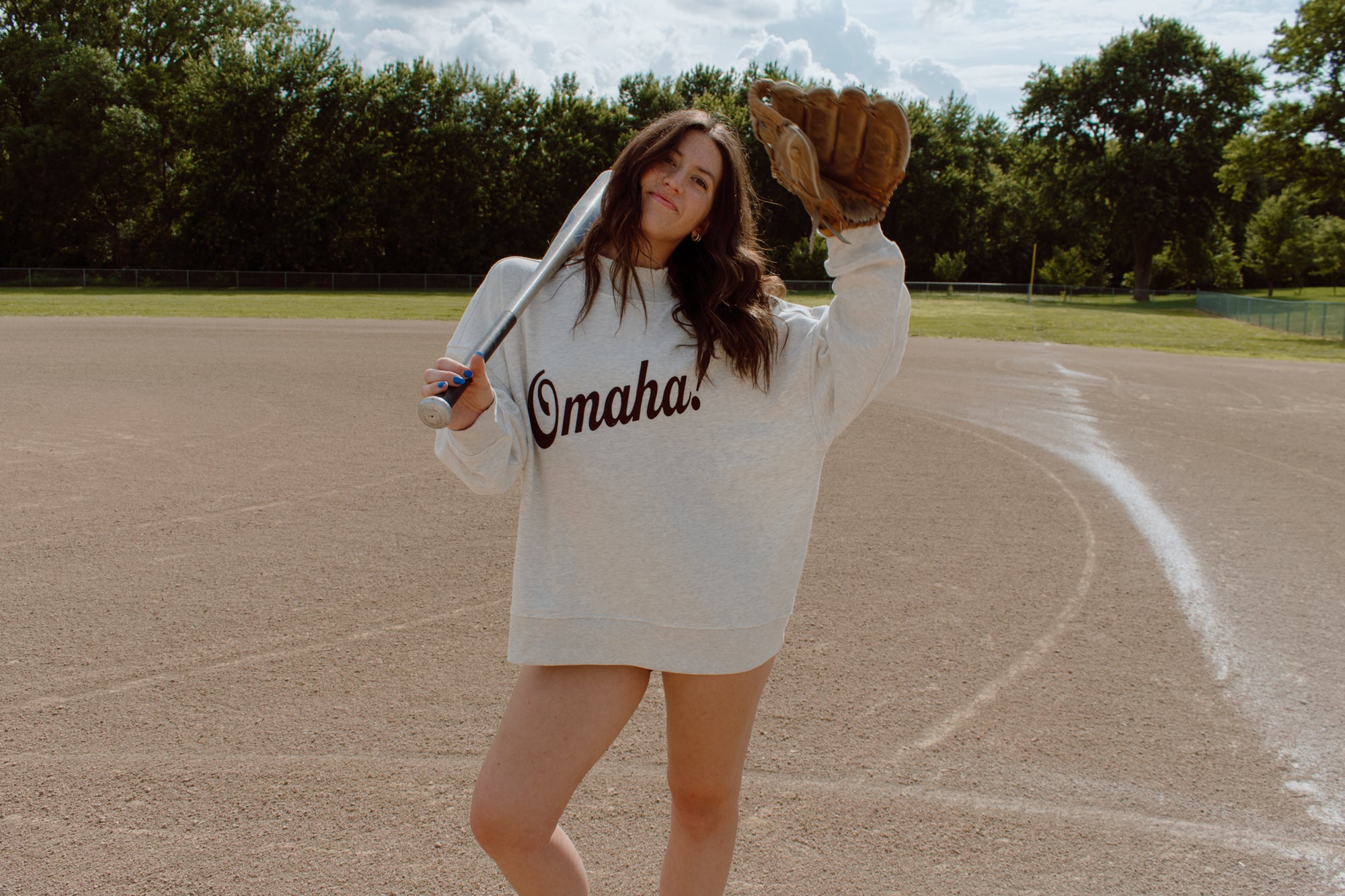 Omaha! Mockneck | Oatmeal