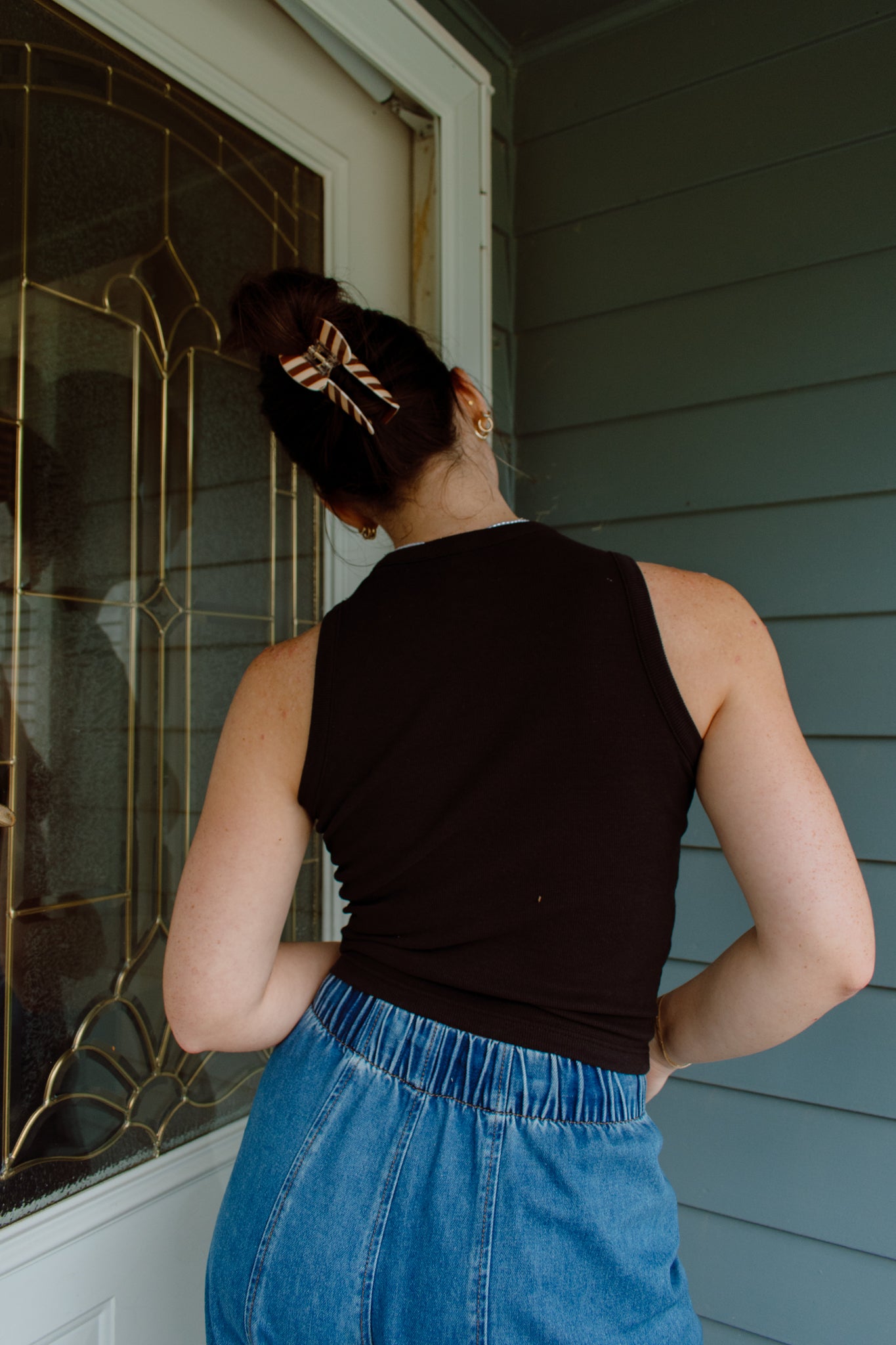 If Lost, Return to Omaha Ribbed Tank | Black