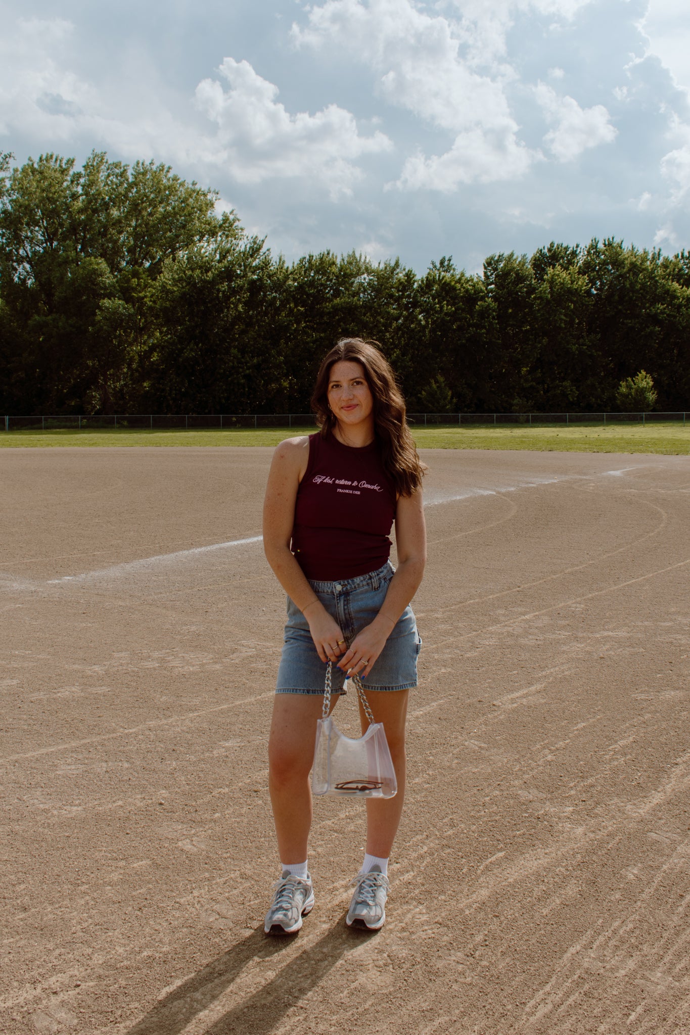 If Lost, Return to Omaha Ribbed Tank | Maroon