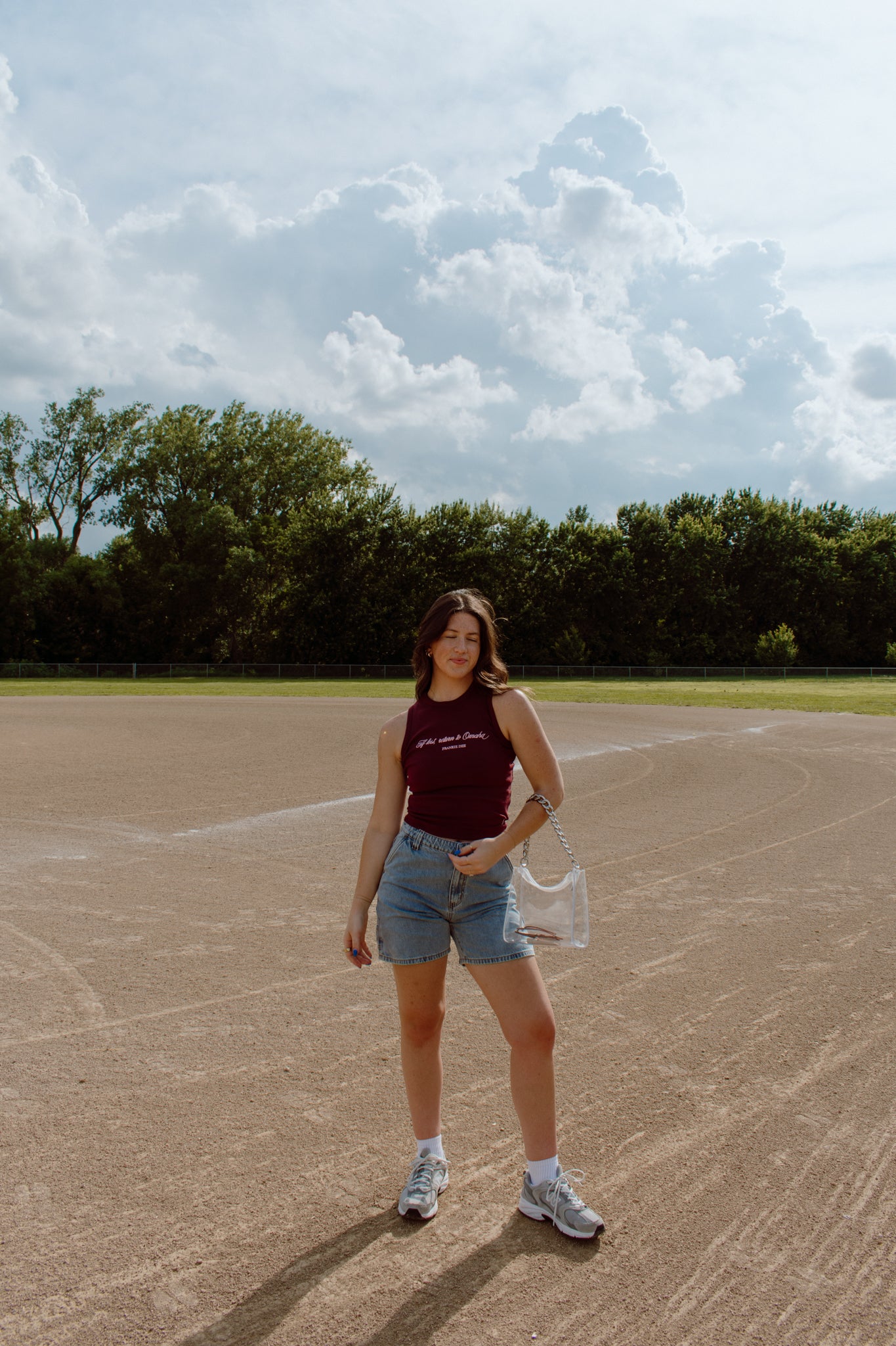 If Lost, Return to Omaha Ribbed Tank | Maroon
