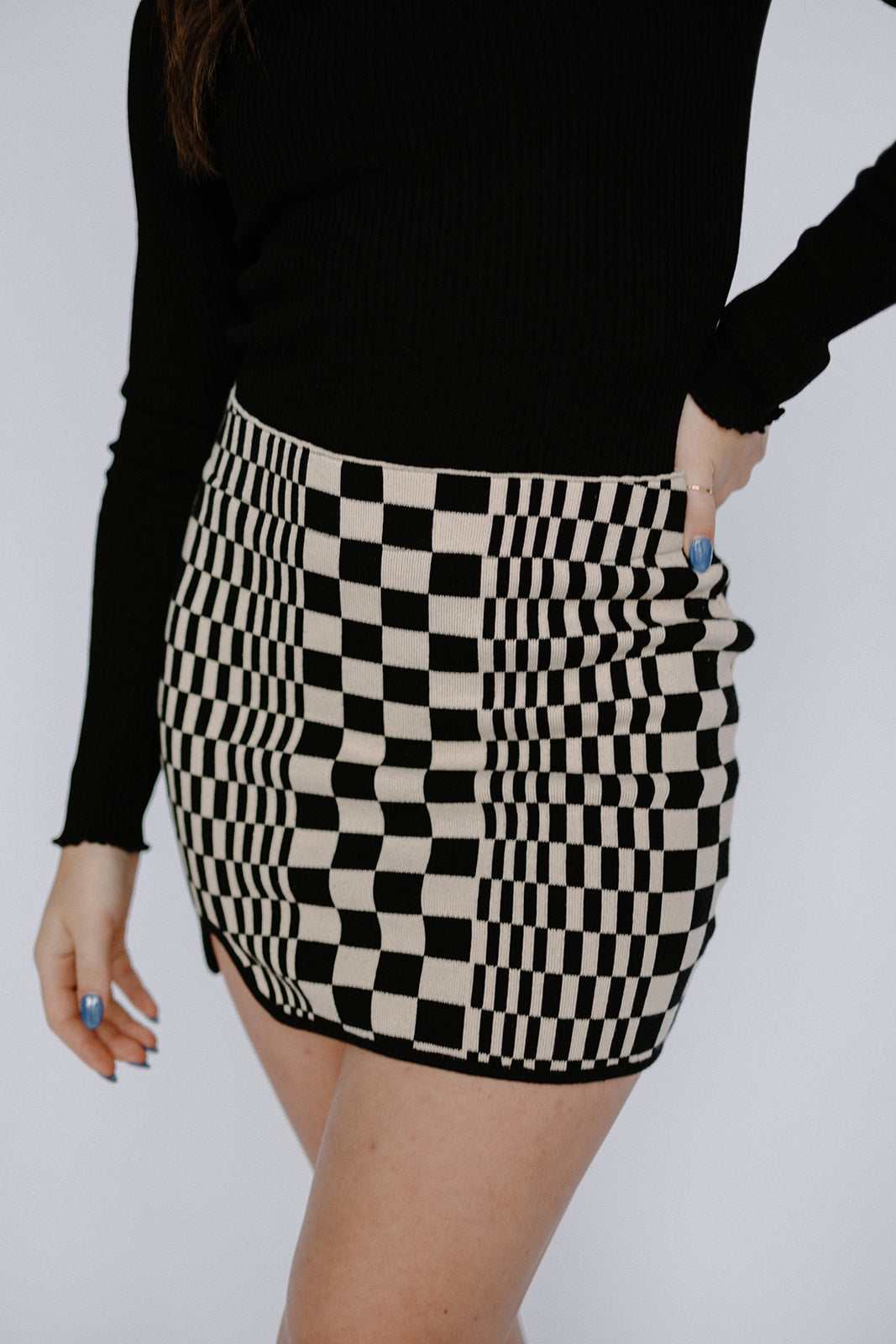 Billie Checkered Mini Skirt
