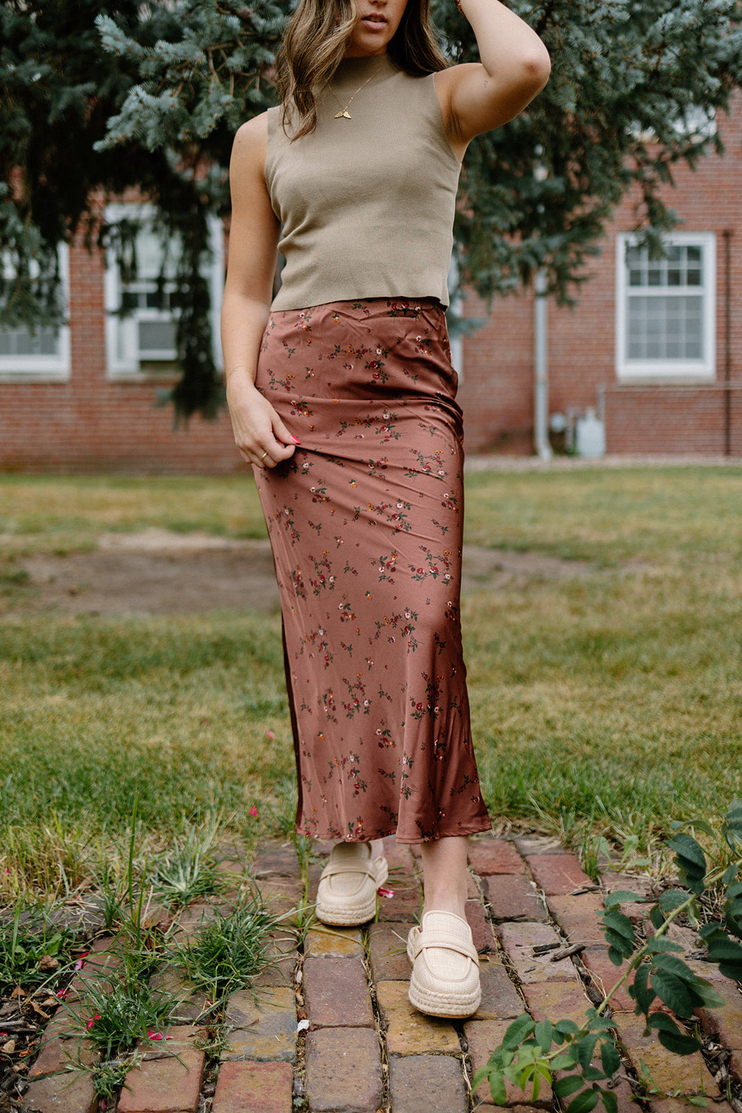 Cider Floral Maxi Skirt