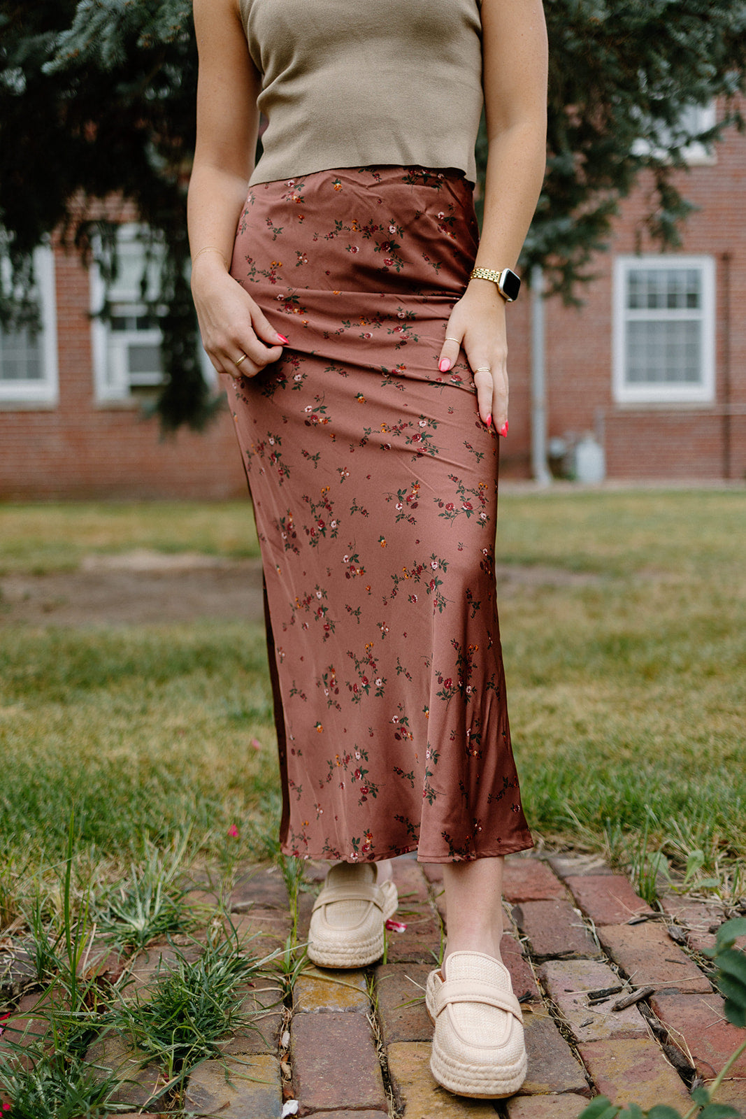 Cider Floral Maxi Skirt