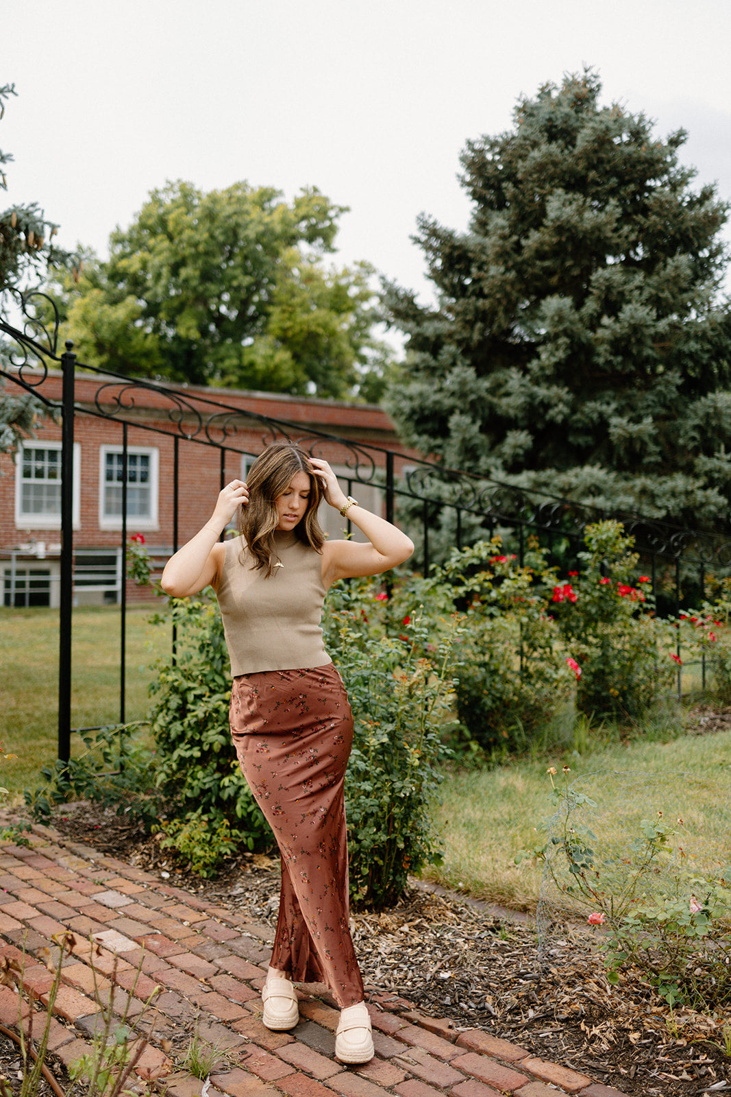 Cider Floral Maxi Skirt