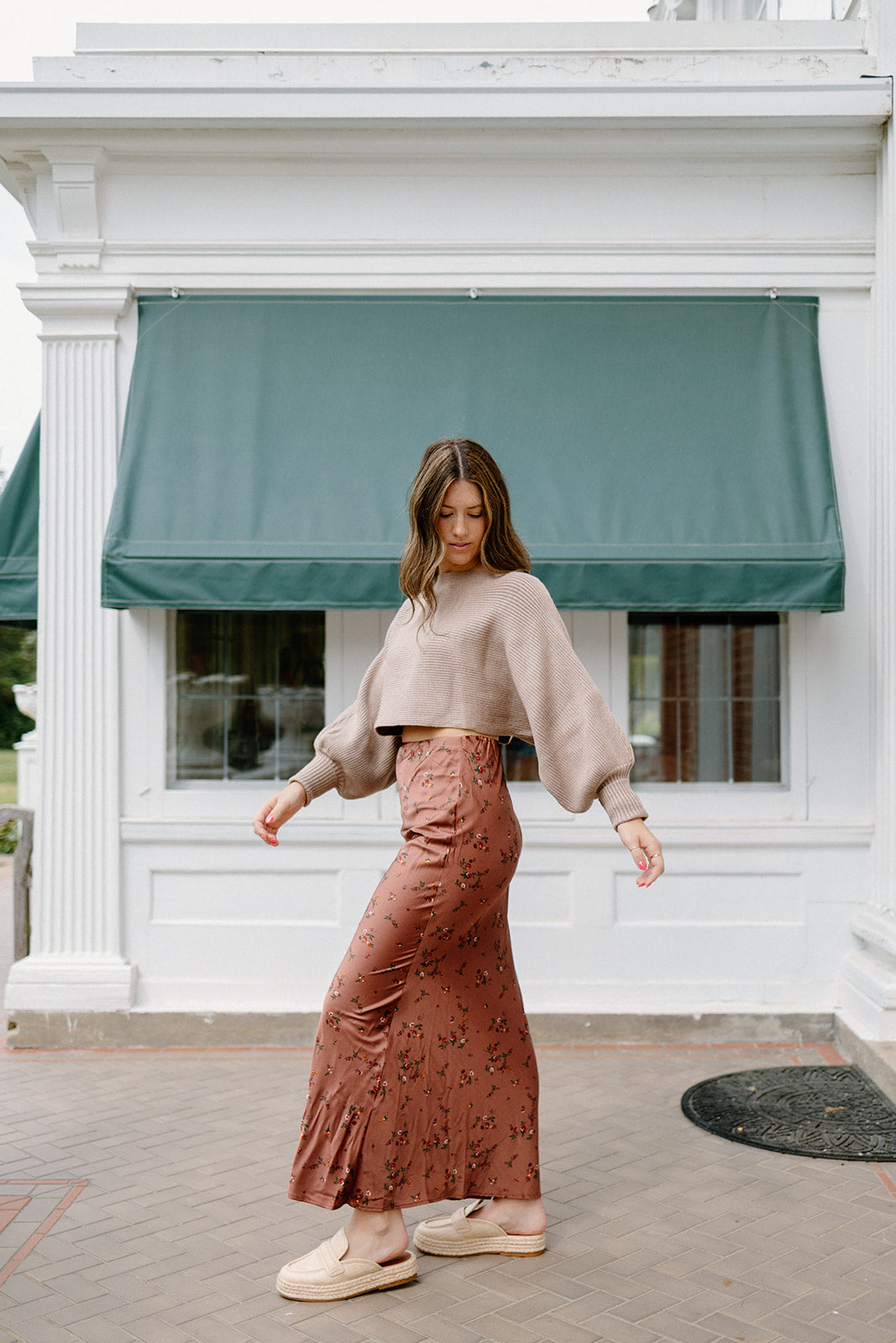 Cider Floral Maxi Skirt