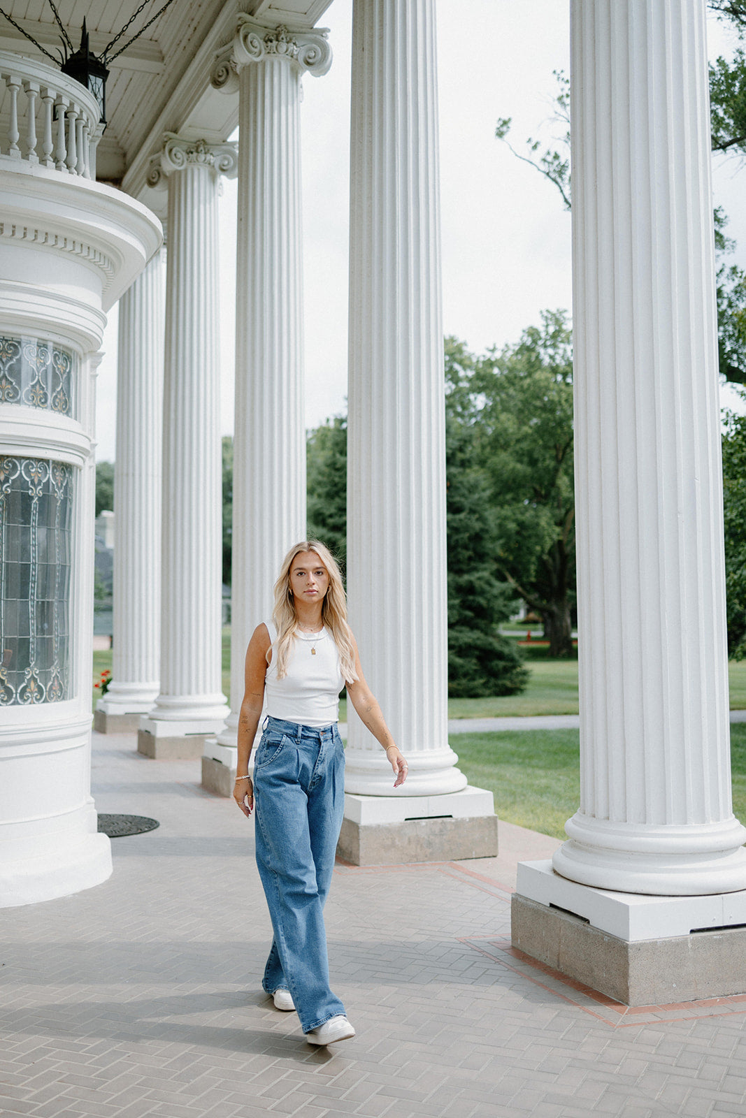 High Class Pleated Wide Leg Jeans