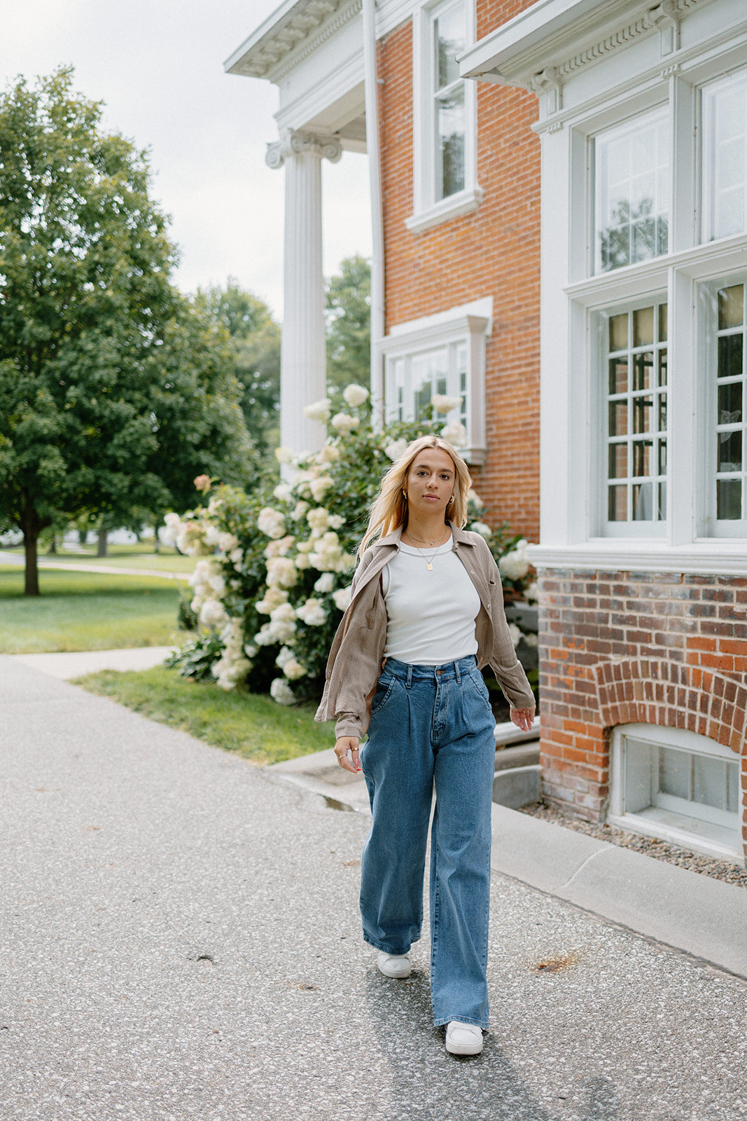 High Class Pleated Wide Leg Jeans