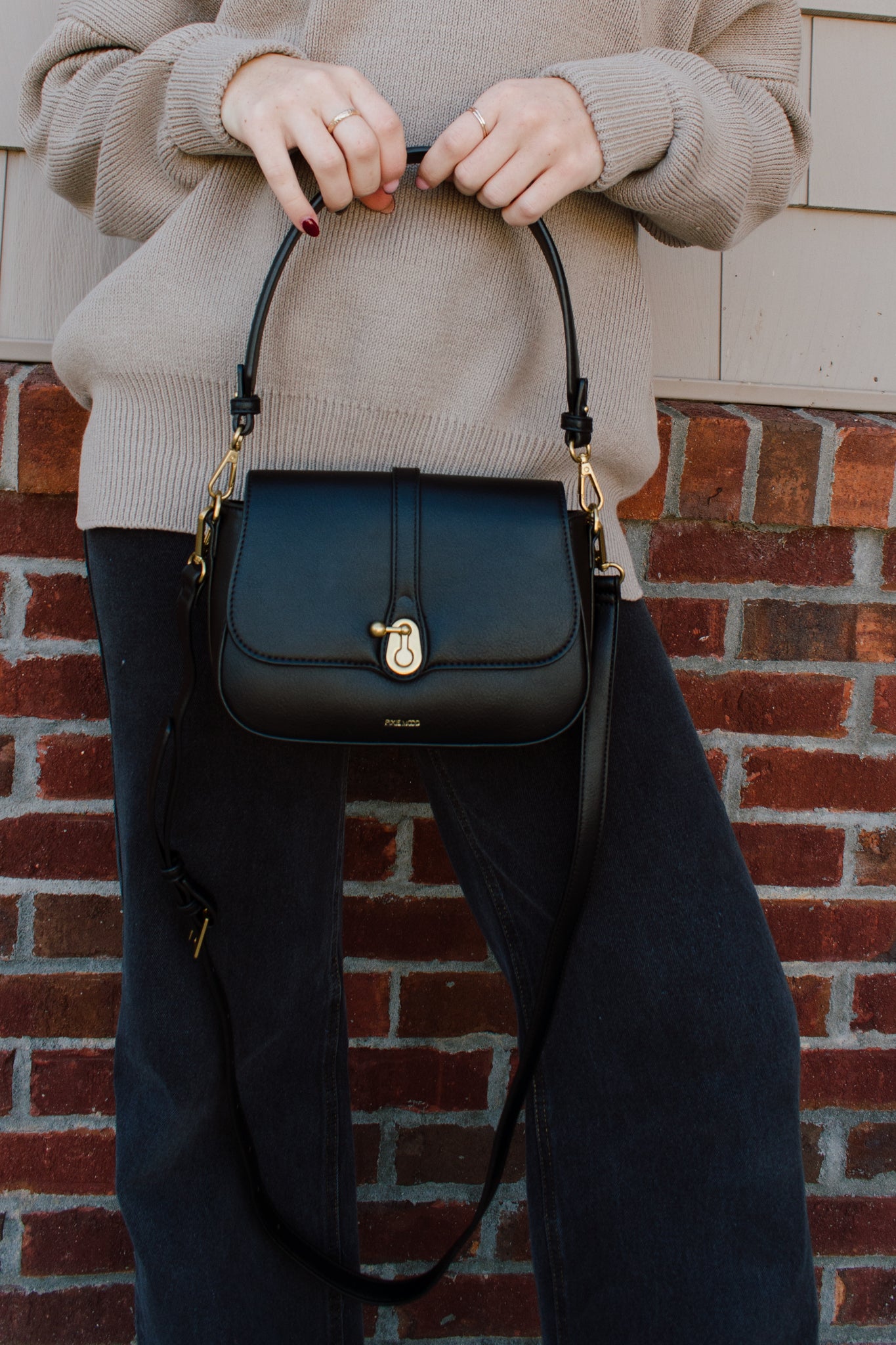 Athena Saddle Bag | Black