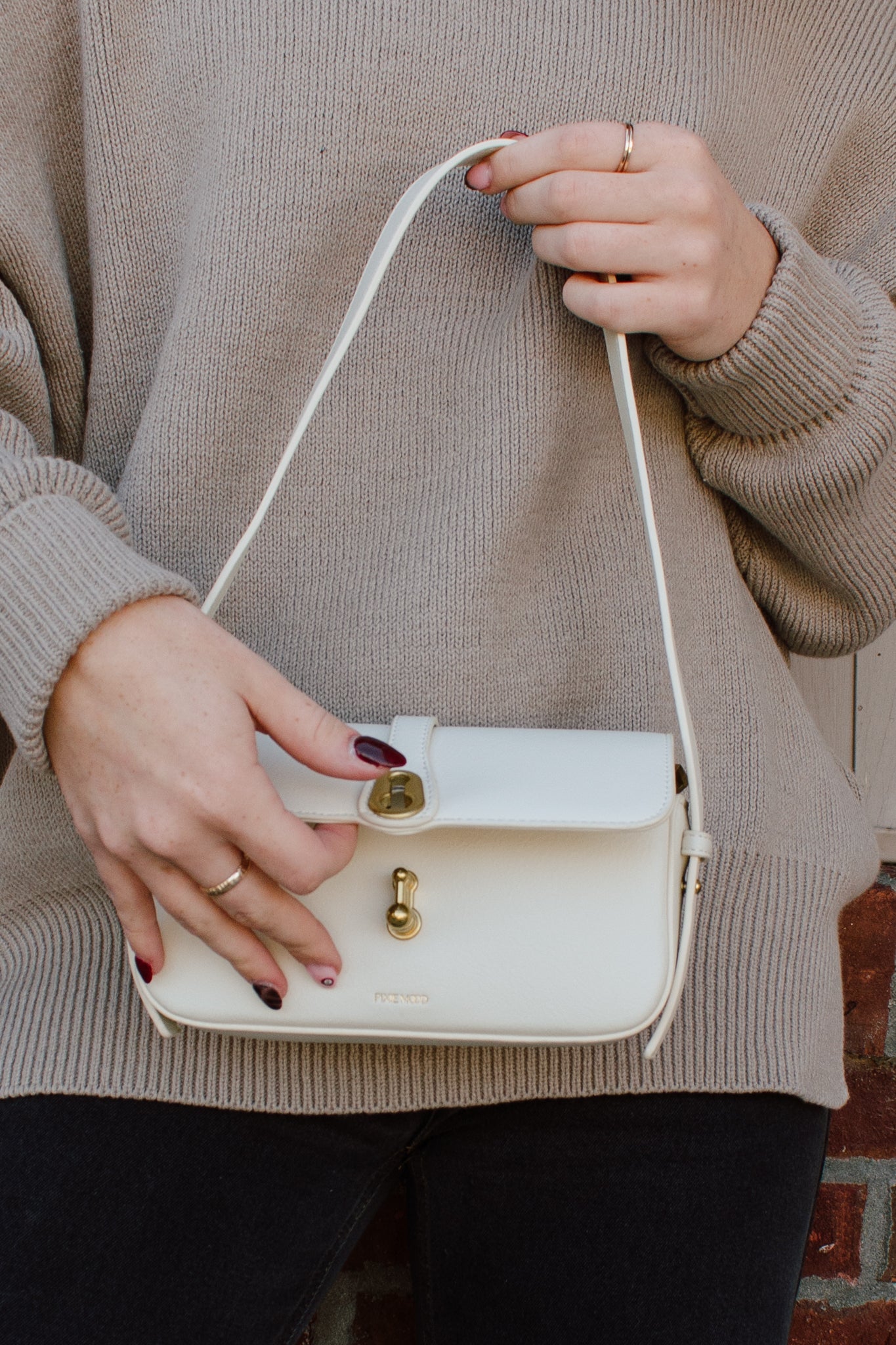 Athena Slim Bag | Ivory