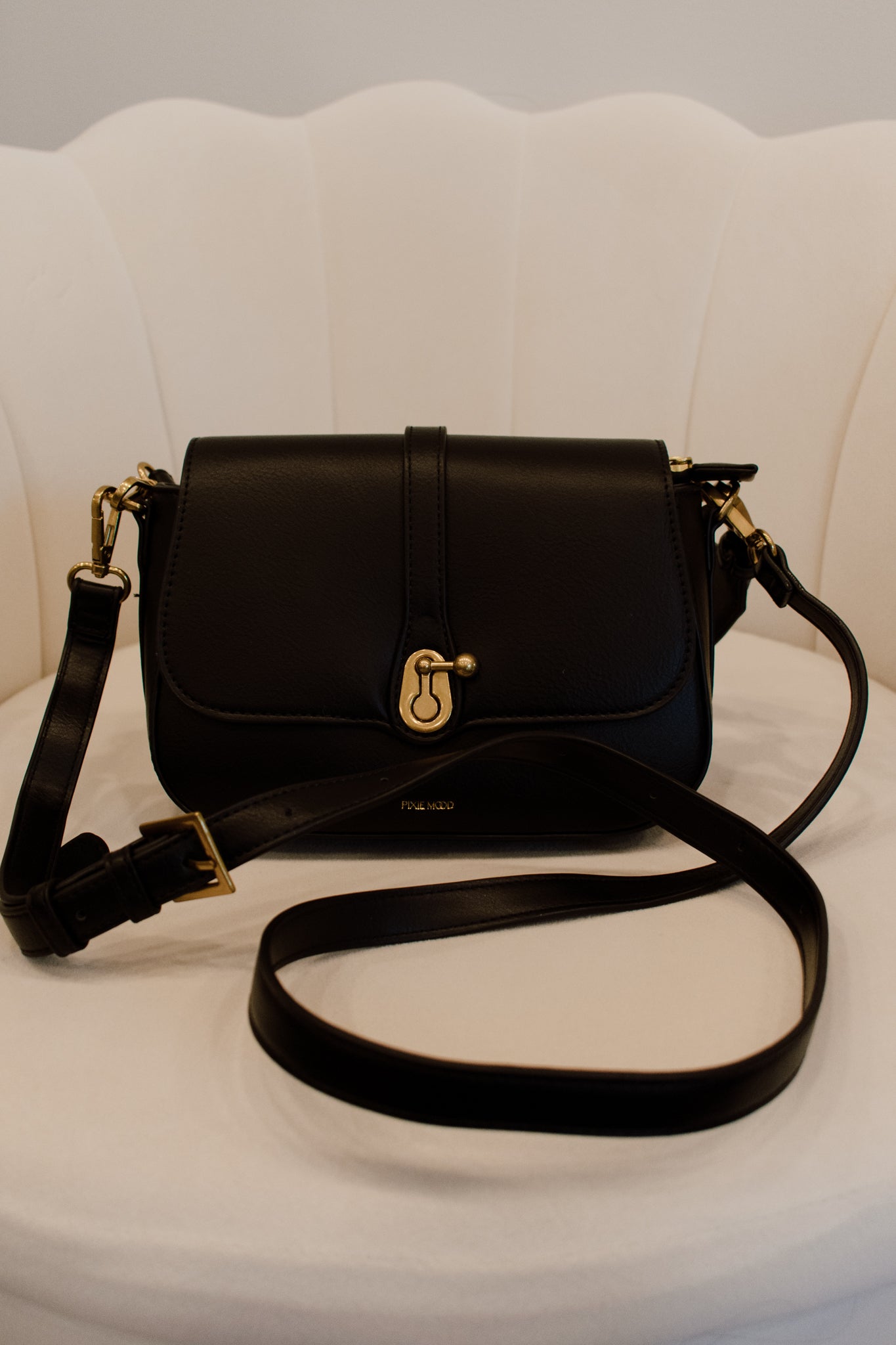 Athena Saddle Bag | Black