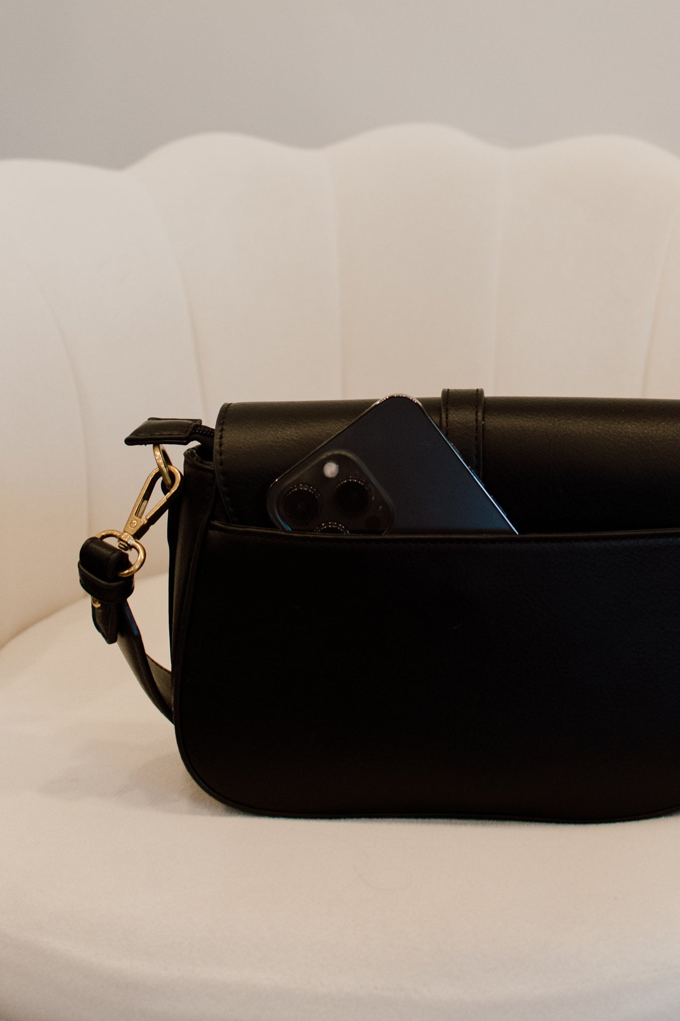 Athena Saddle Bag | Black