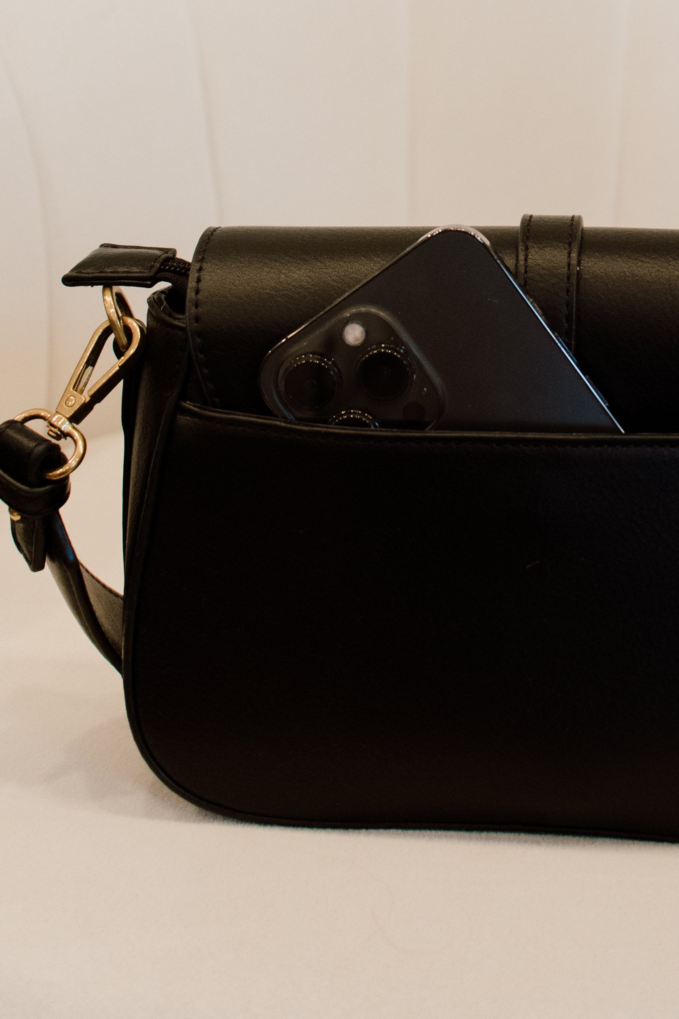 Athena Saddle Bag | Black