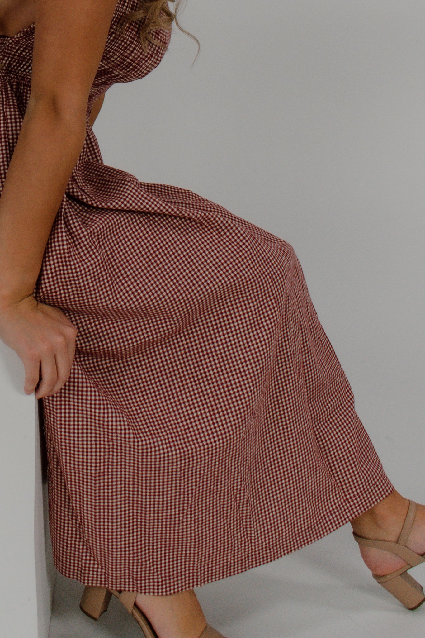 Charlotte Gingham Midi Dress