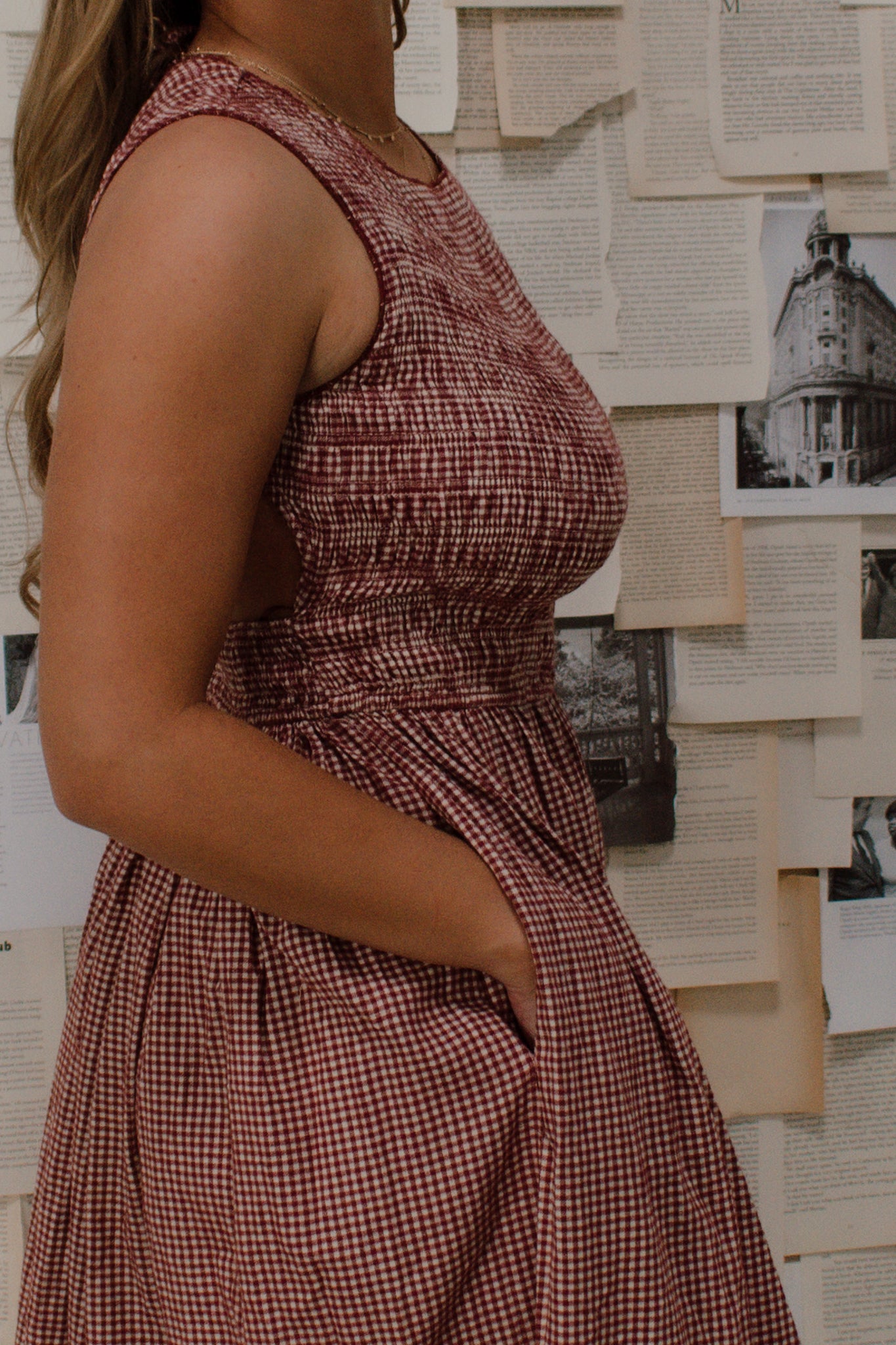Charlotte Gingham Midi Dress