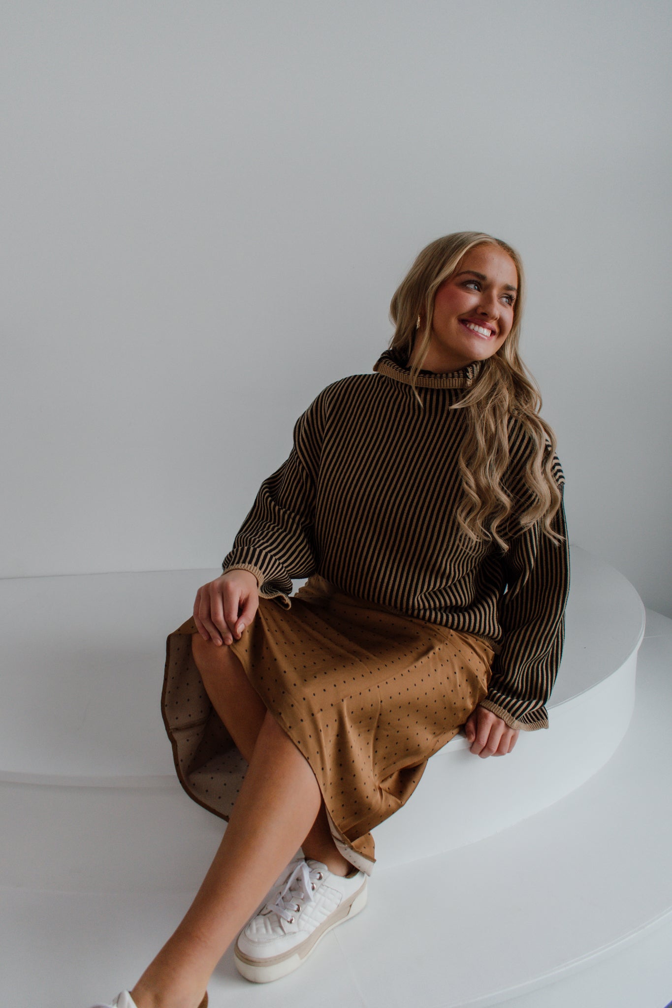 Spiced Spot Midi Skirt