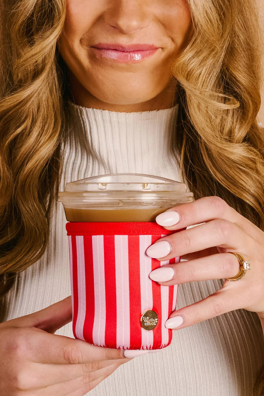 Sip Savvy Drink Sleeve | Peppermint Stripes