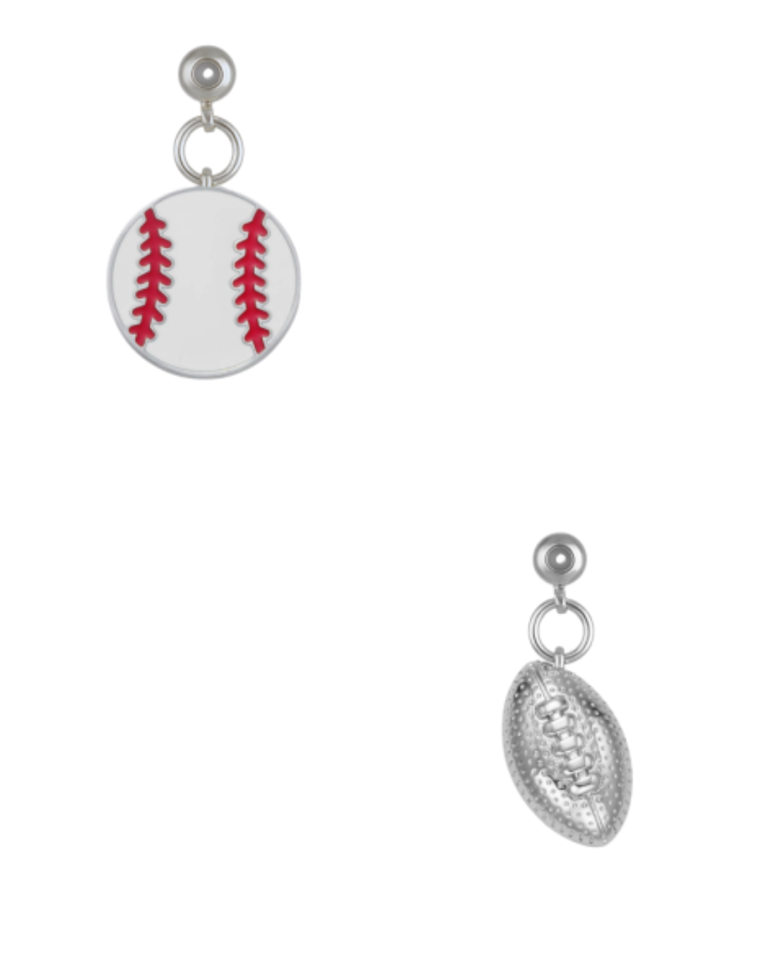 Silver Sports Grip Charms