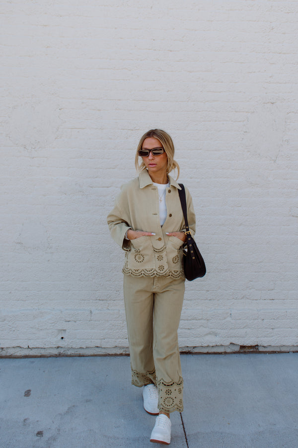 Doily Denim Jacket - Frankie Dee