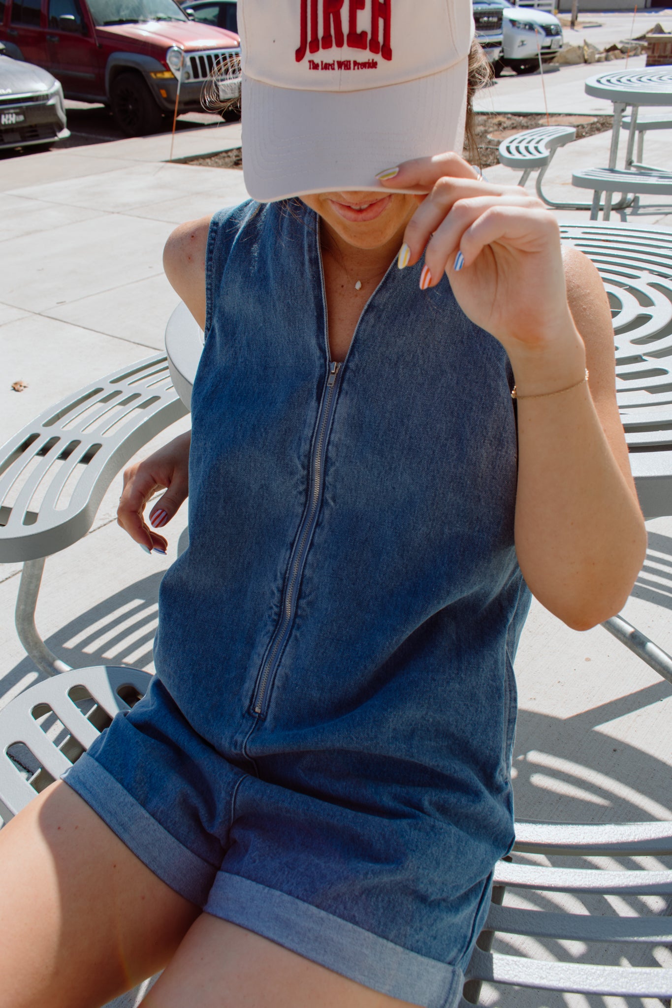 Eloise Denim Romper