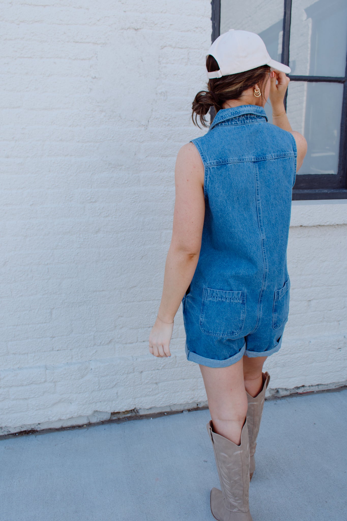 Eloise Denim Romper