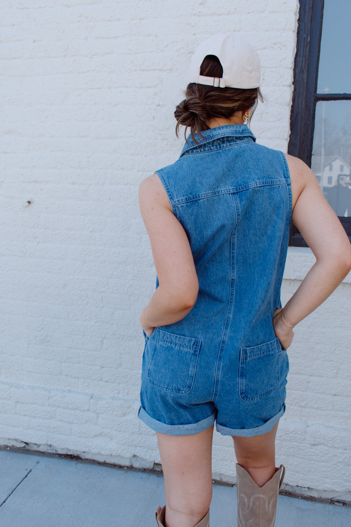 Eloise Denim Romper