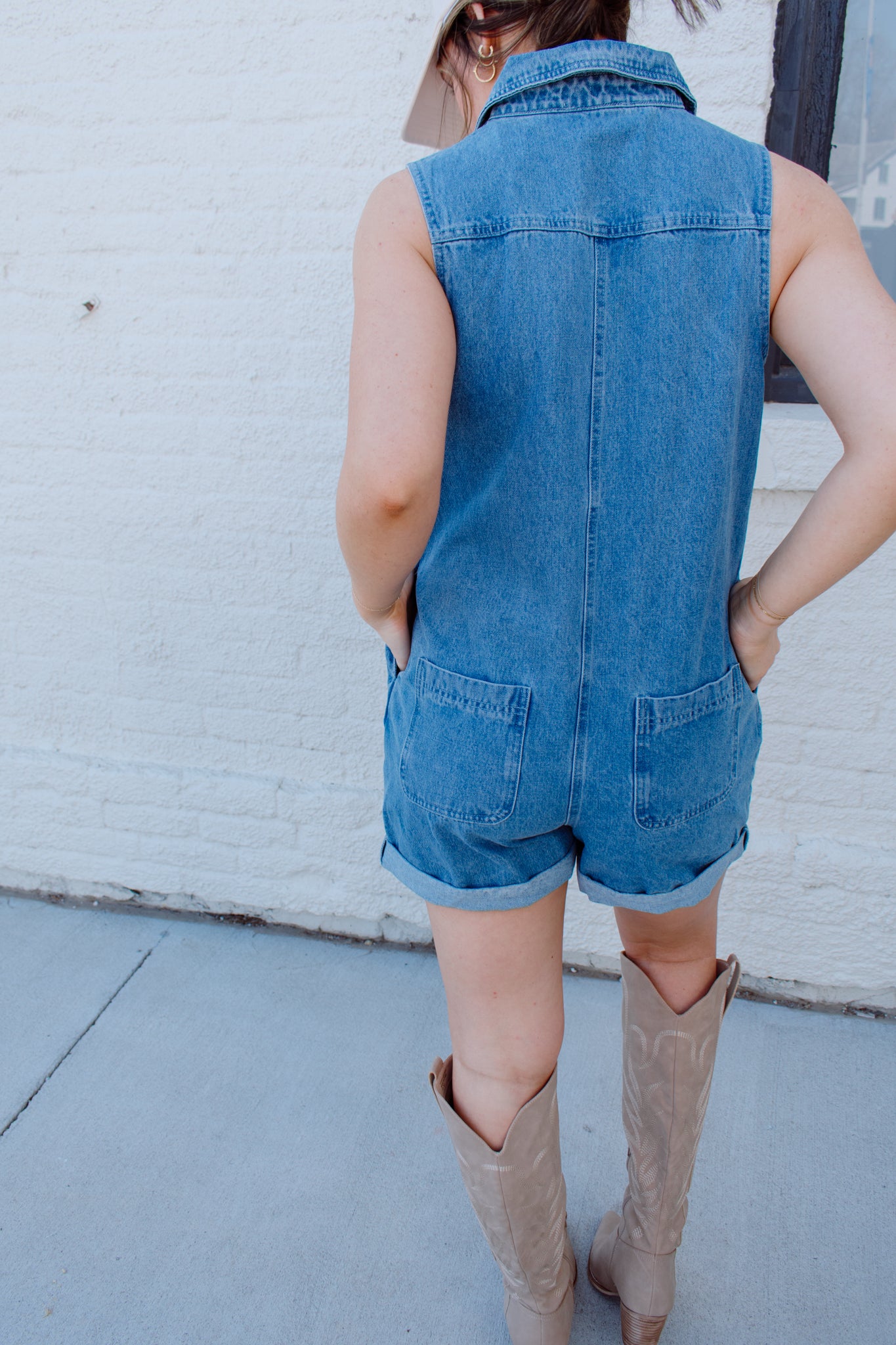 Eloise Denim Romper