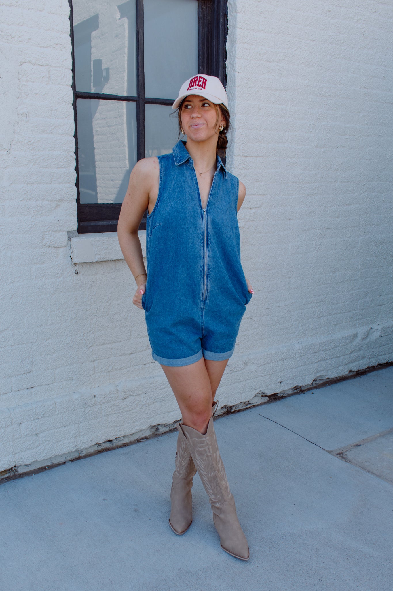 Eloise Denim Romper