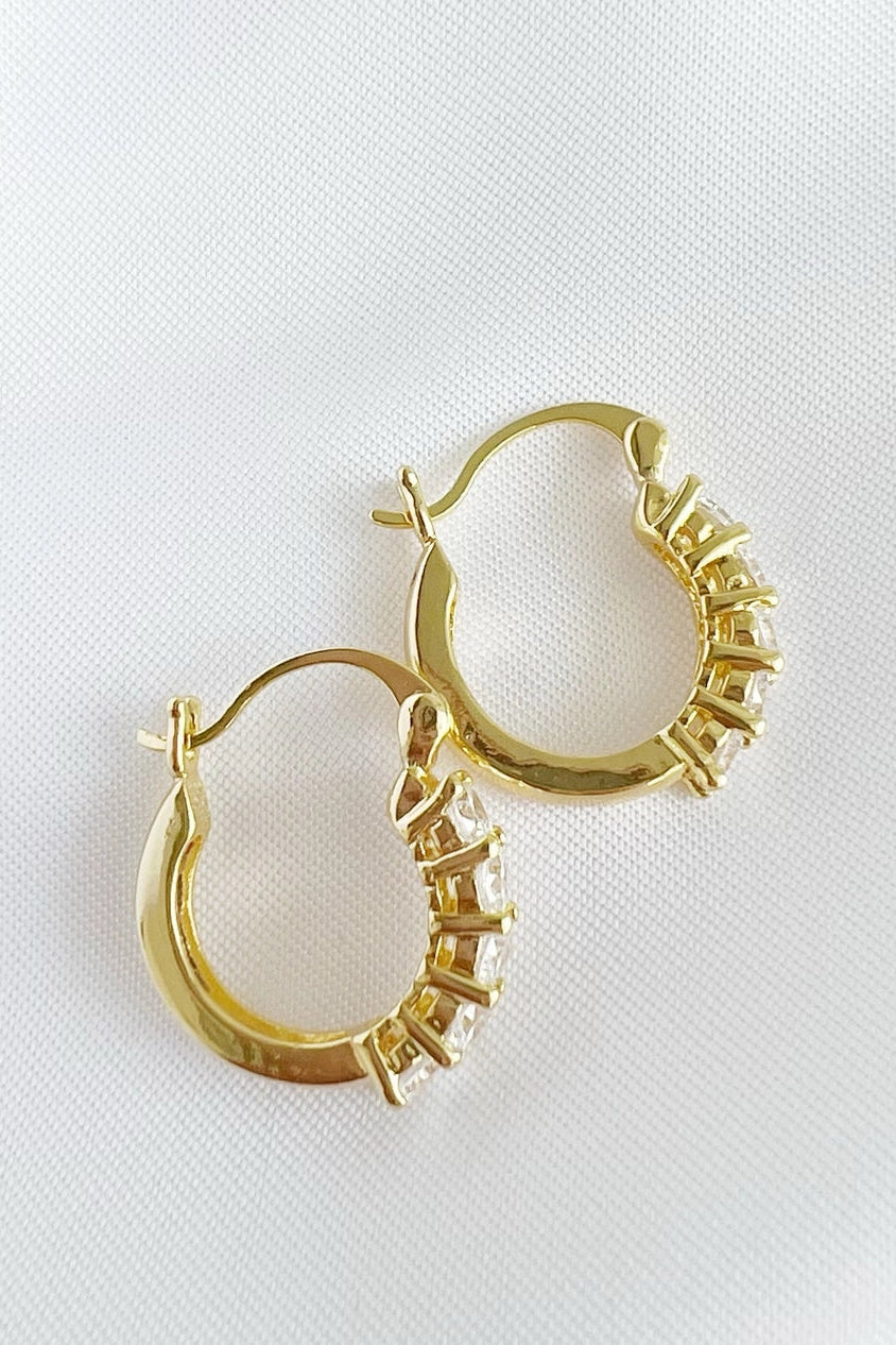 Stella CZ Hoop Earrings