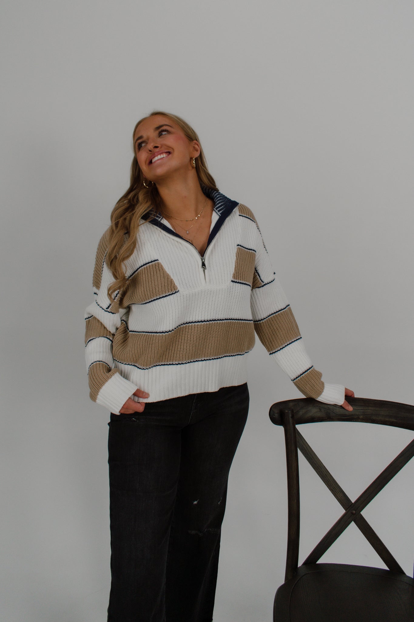 Jessie Quarter Zip Sweater