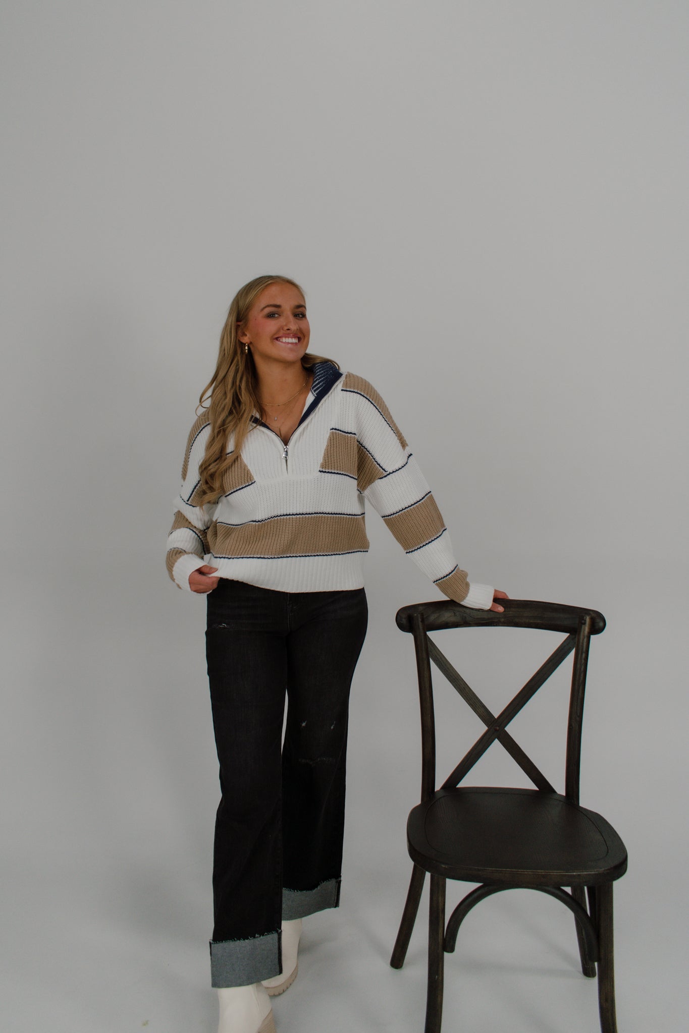 Jessie Quarter Zip Sweater