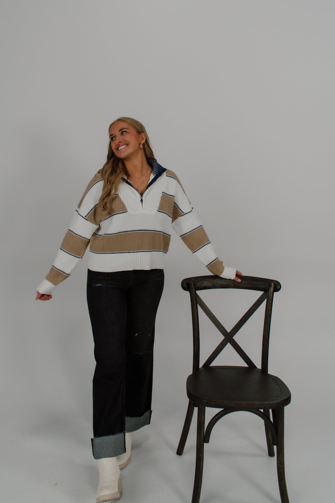 Jessie Quarter Zip Sweater