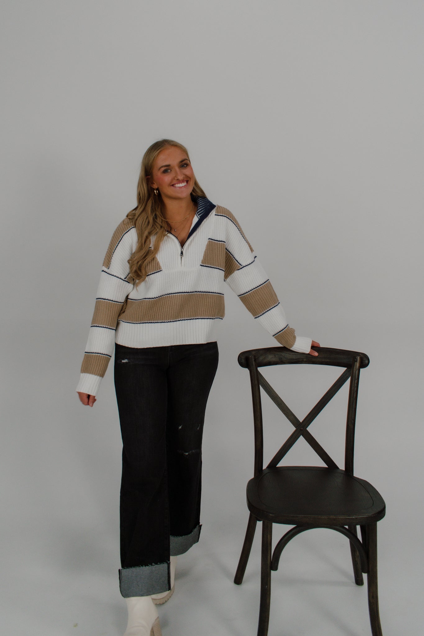 Jessie Quarter Zip Sweater