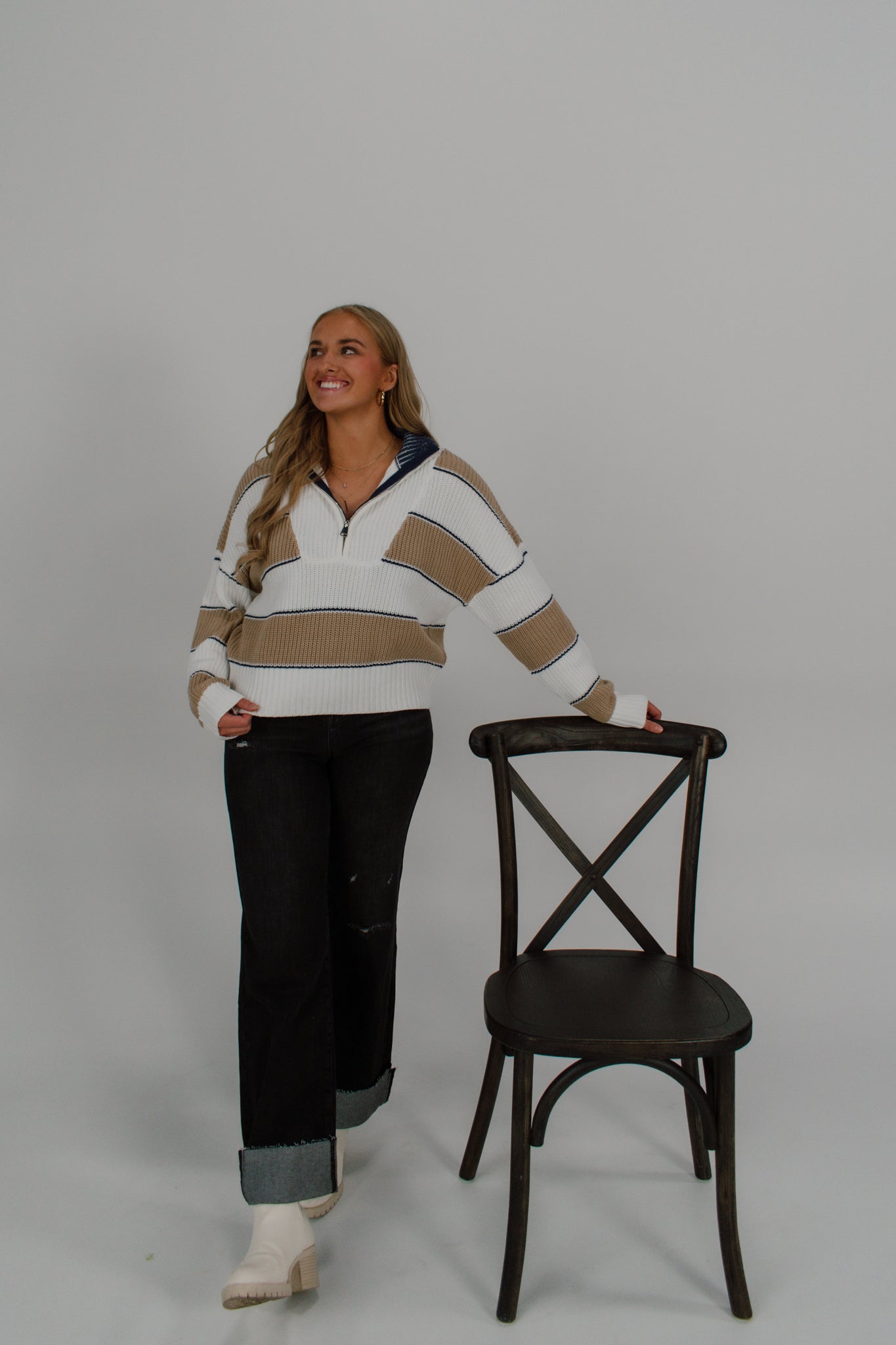 Jessie Quarter Zip Sweater