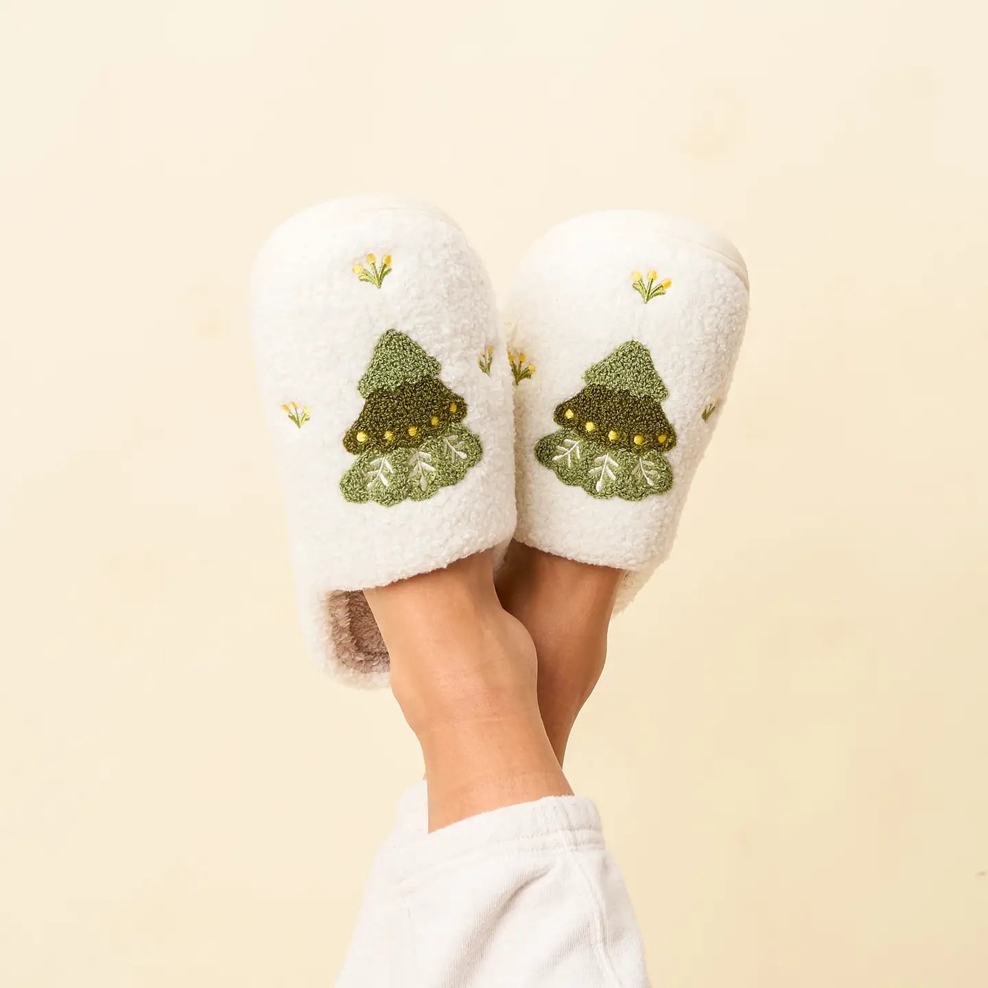 Christmas Tree Slippers