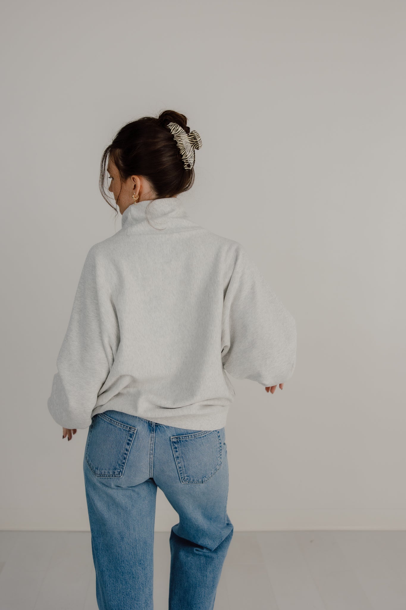Nebraska Huskers Campus Roll Neck Sweatshirt
