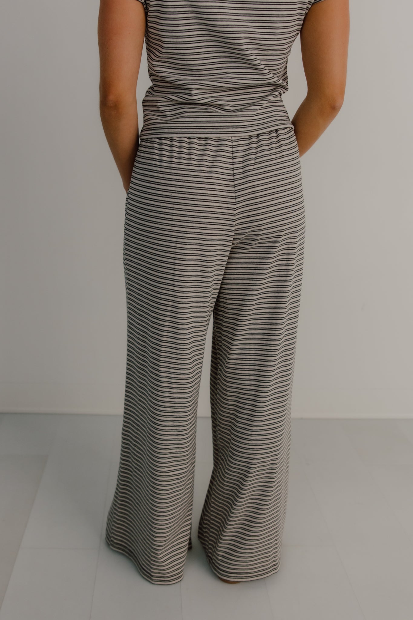 Merlot Striped Pants | Stone