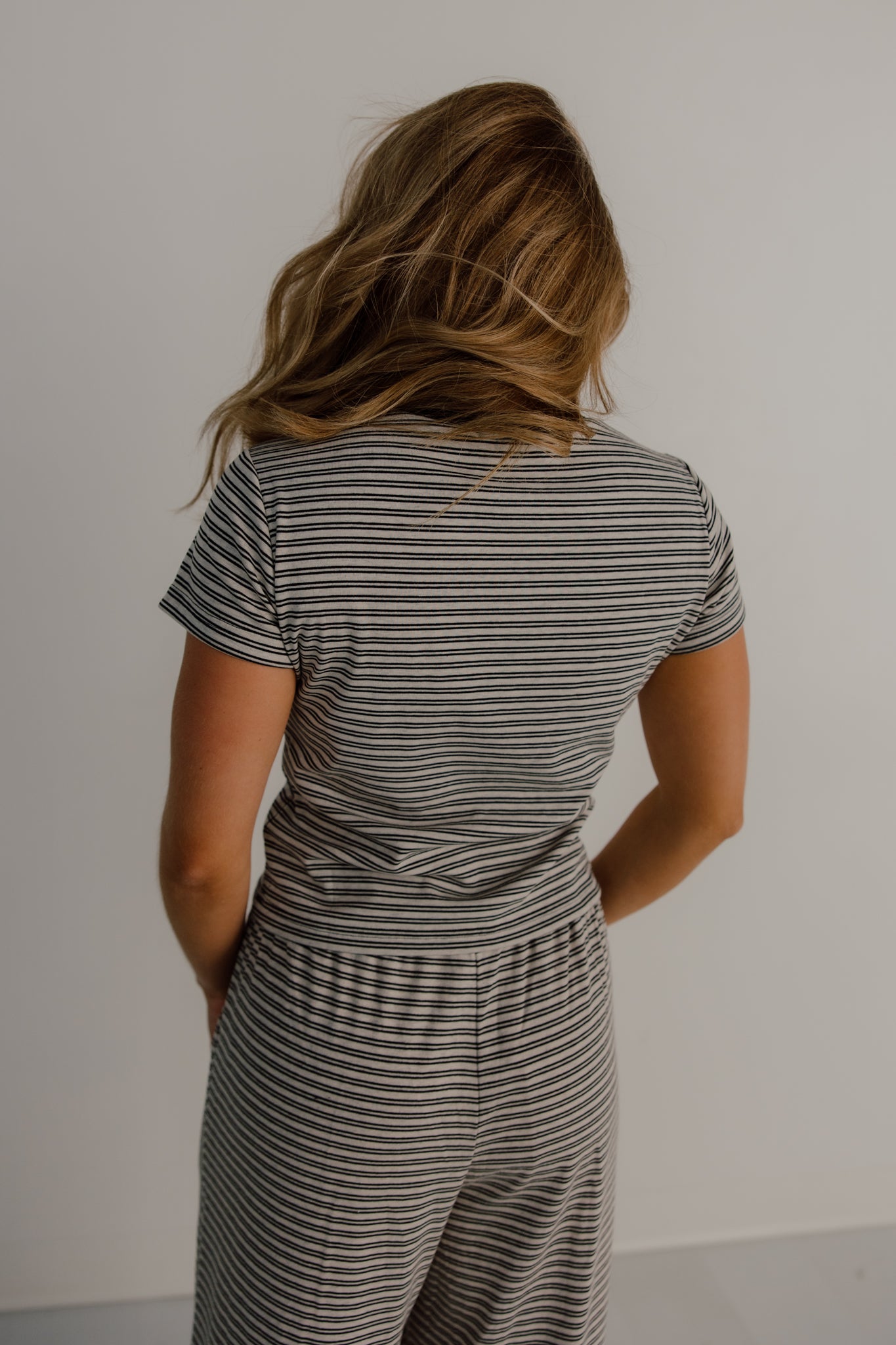 Merlot Striped Pants | Stone