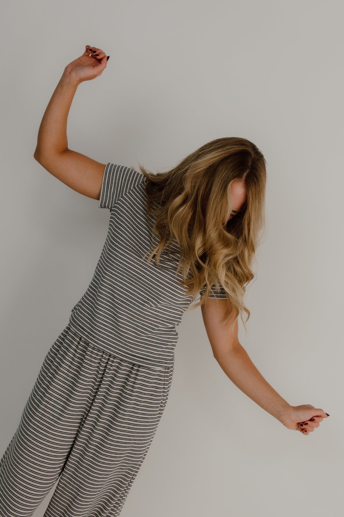 Merlot Striped Pants | Stone