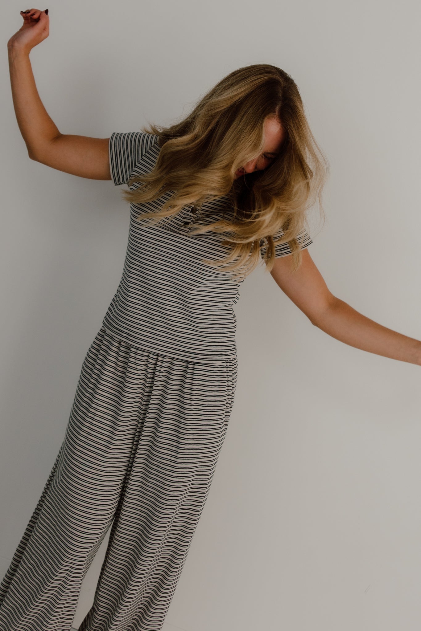 Merlot Striped Pants | Stone