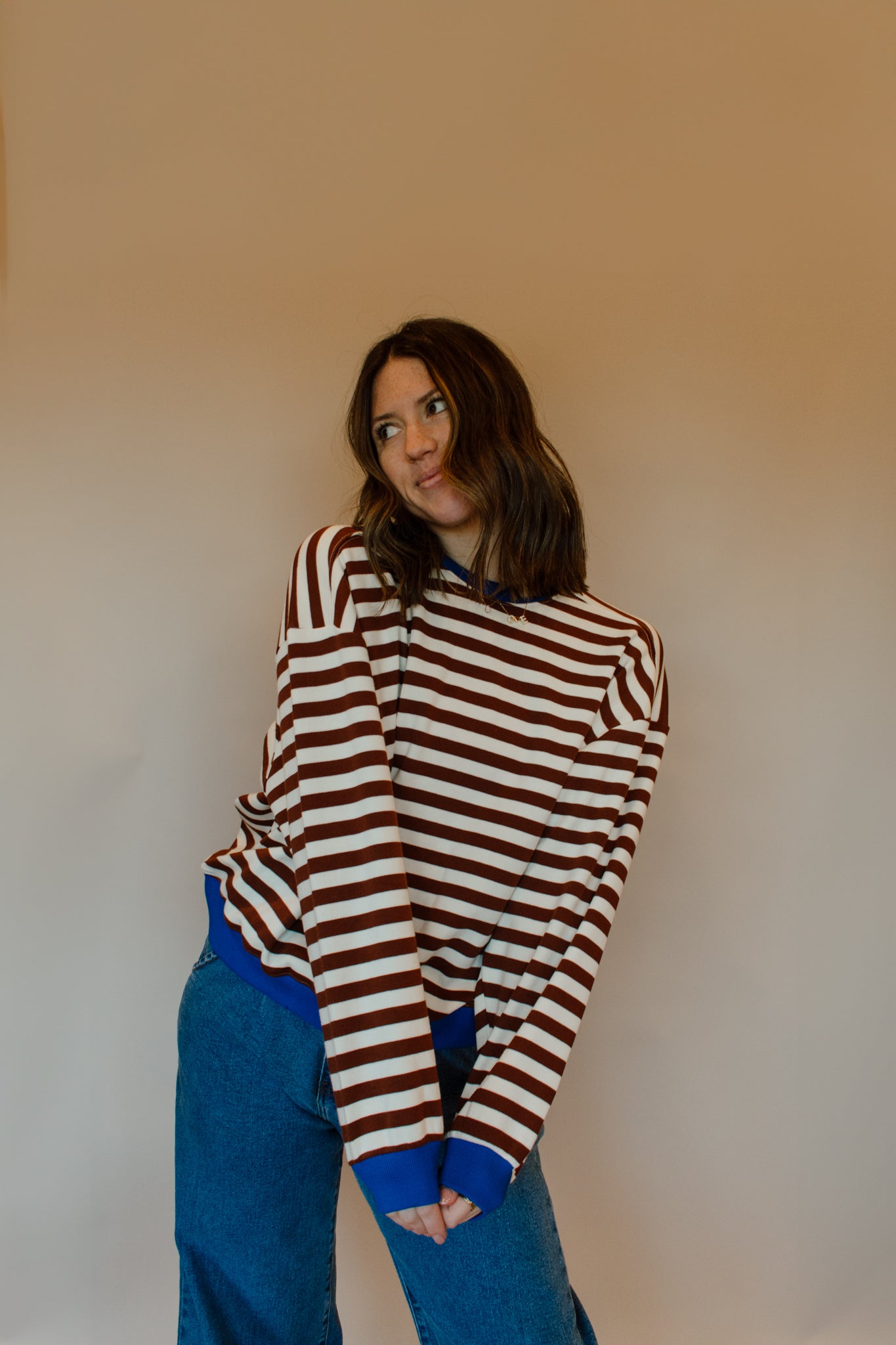 Brenna Striped Crew