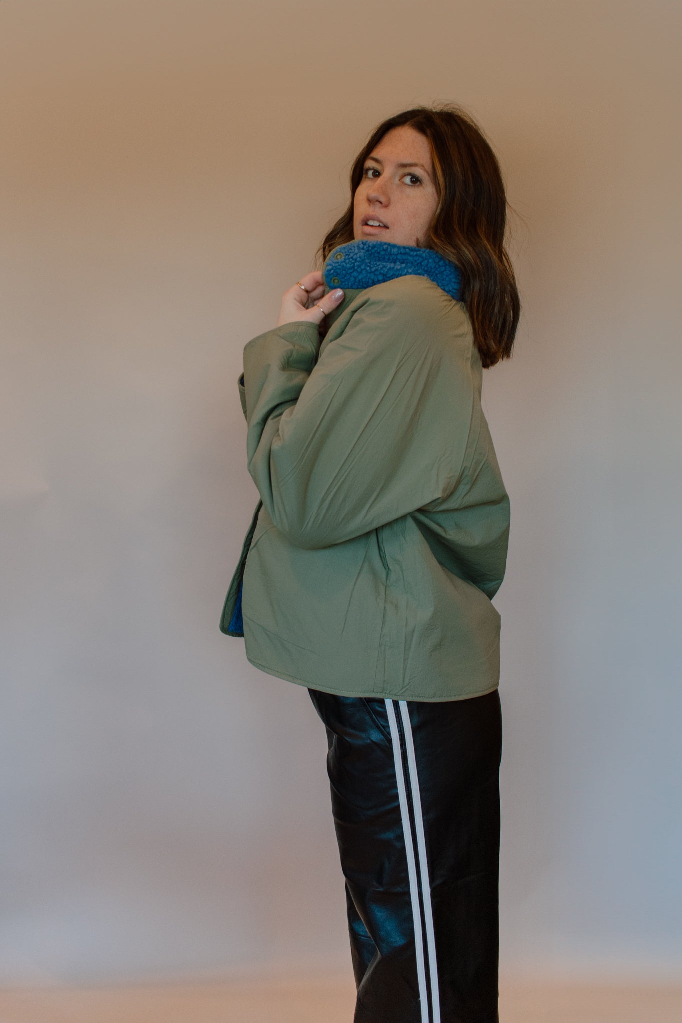 Winter Blues Reversible Sherpa