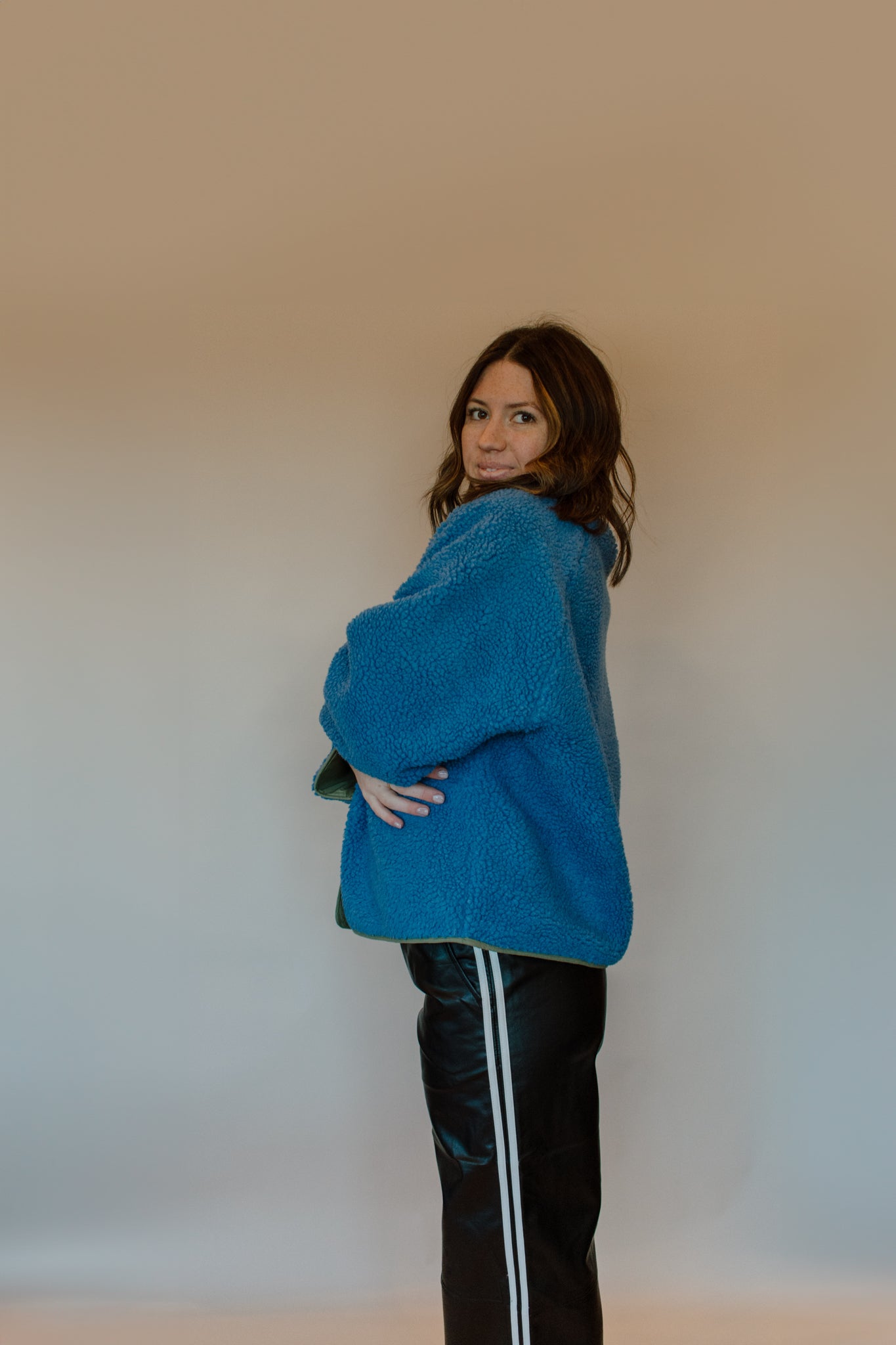 Winter Blues Reversible Sherpa