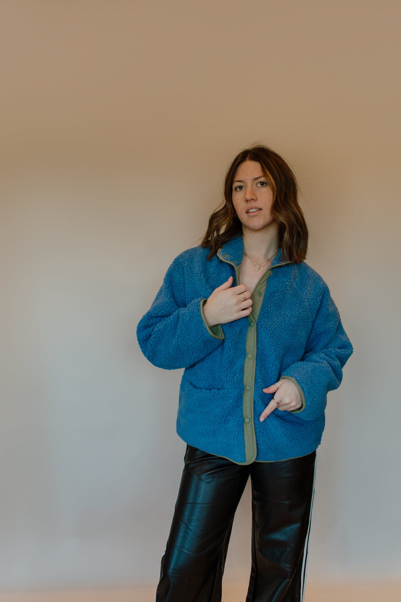 Winter Blues Reversible Sherpa