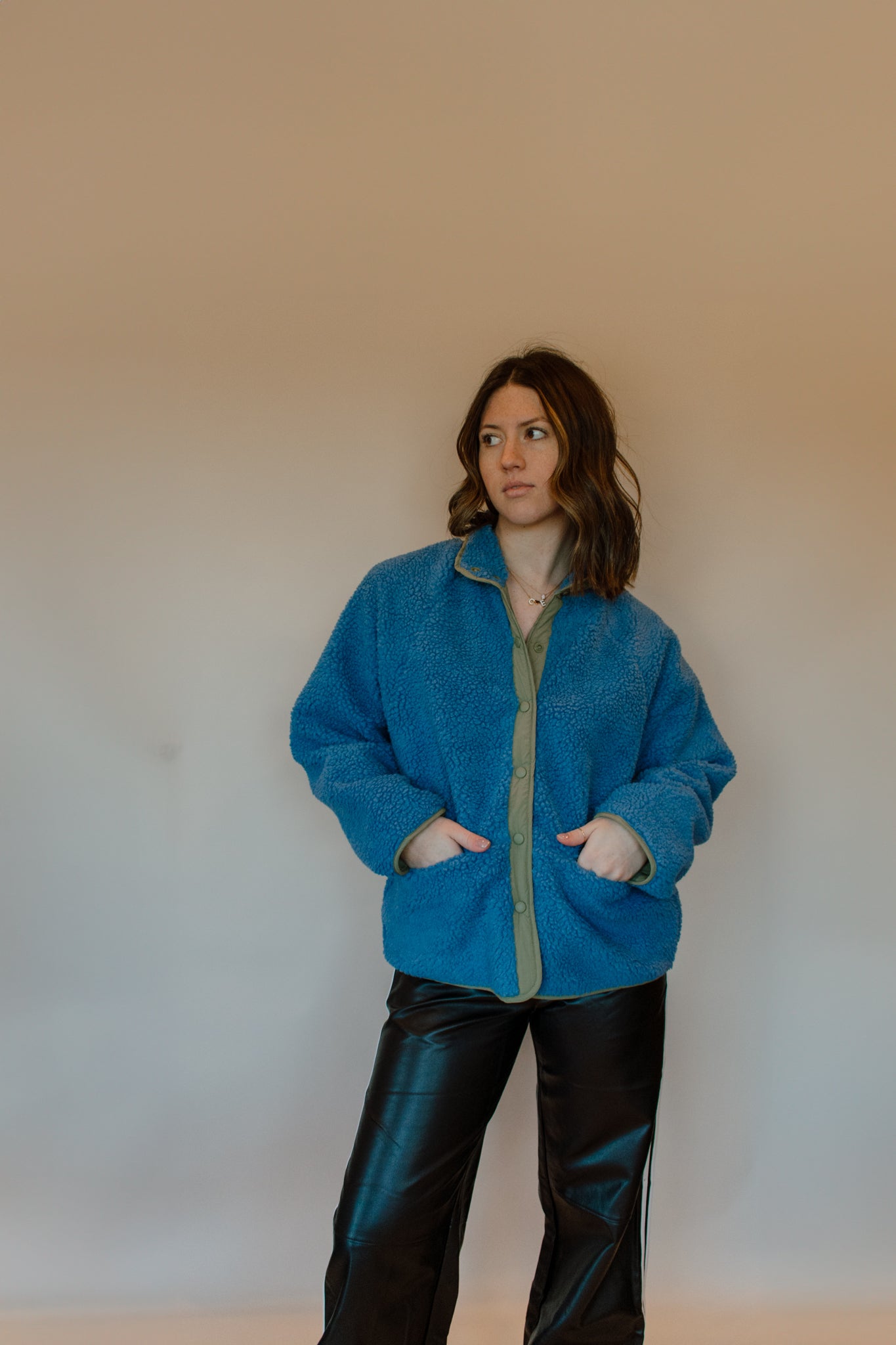 Winter Blues Reversible Sherpa